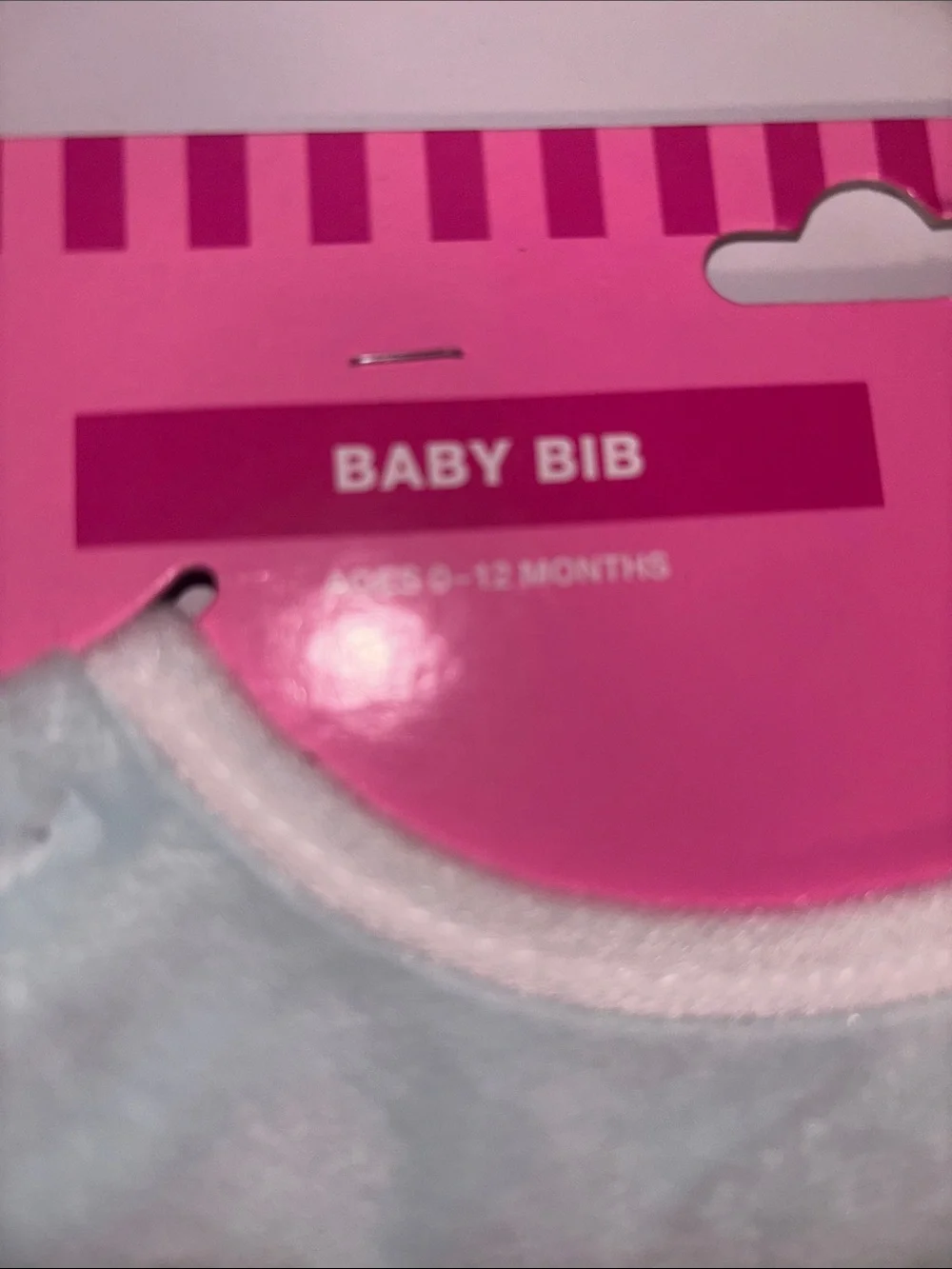 Baby Bib - My 1st Valentine's Day - Light Blue